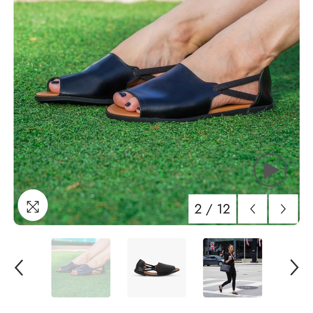 Black Open-Toe Sandals